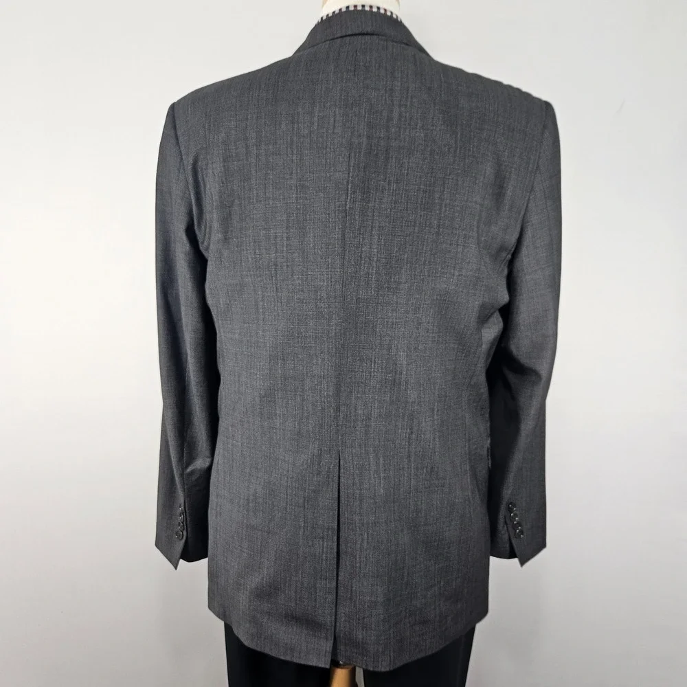 Brooks Brothers Explorer Men's‎ Sport Coat Blazer Two Button Gray Wool Blend 44L